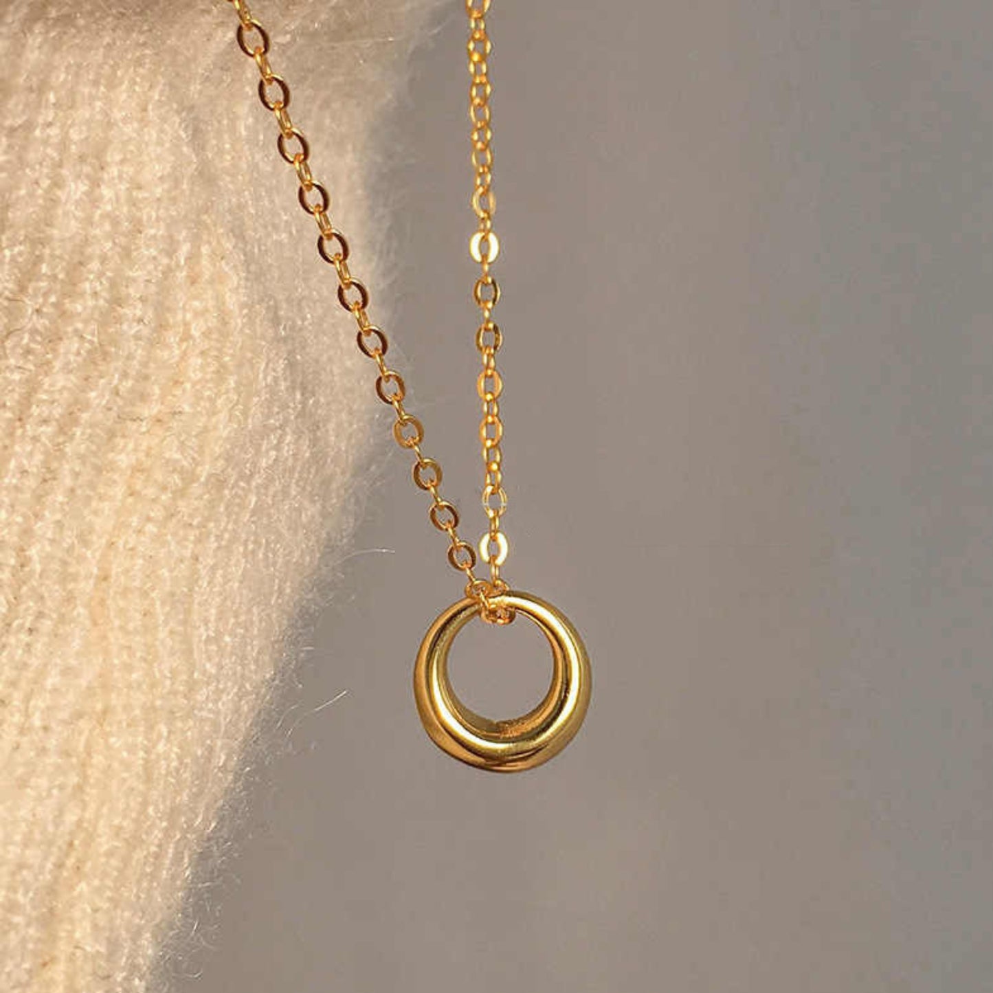 MONOZO pendant necklace chain for women girls Love anti tarnish stainless steel 18k gold plated stylish Neck Chain | Modern Design | Birthday Anniversary Gift Valentine Accessorie