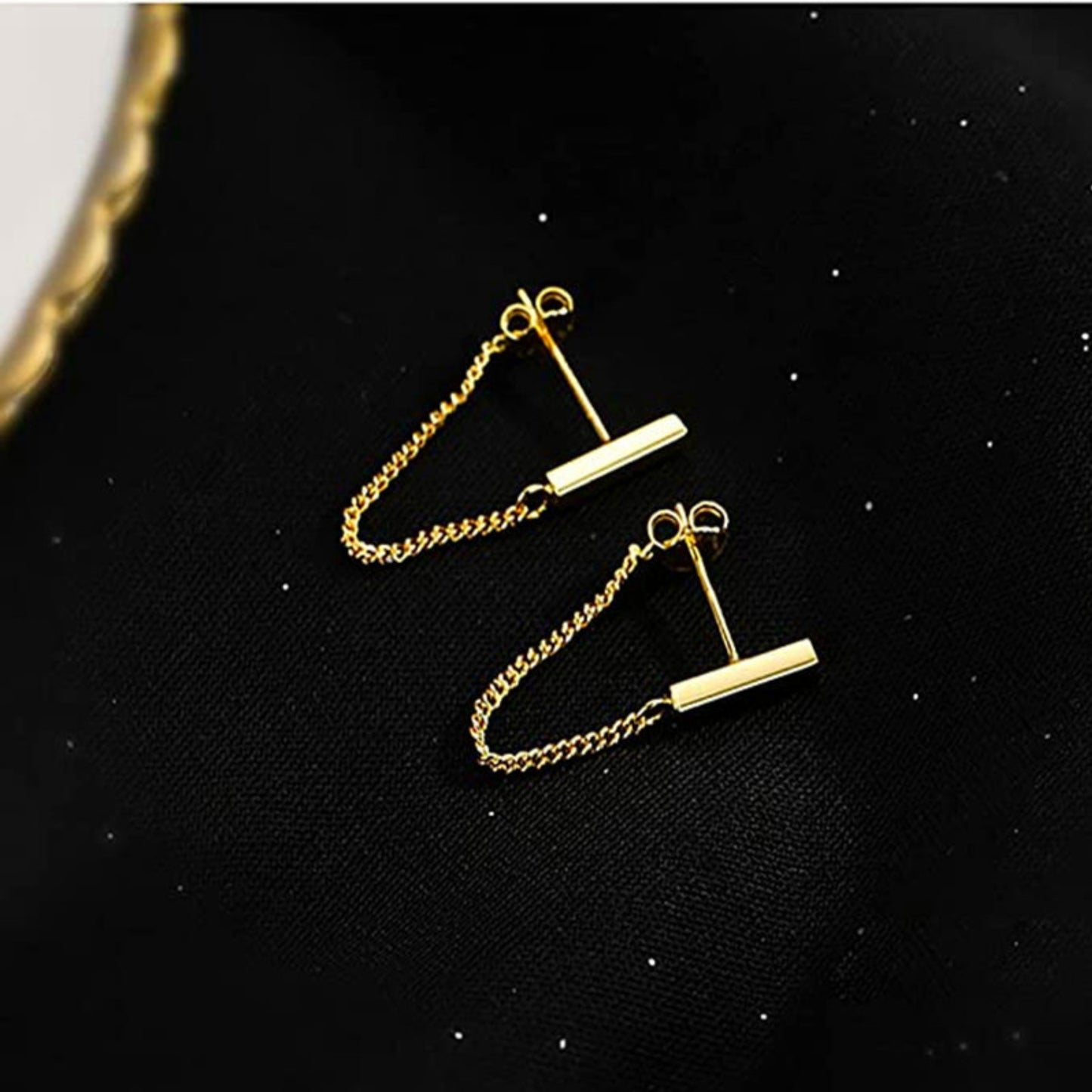 MONOZO Elegant Stainless Steel Women's Earrings—Latest Fashion 18k Gold Plated Anti Tarnish Stud Earring for Girl