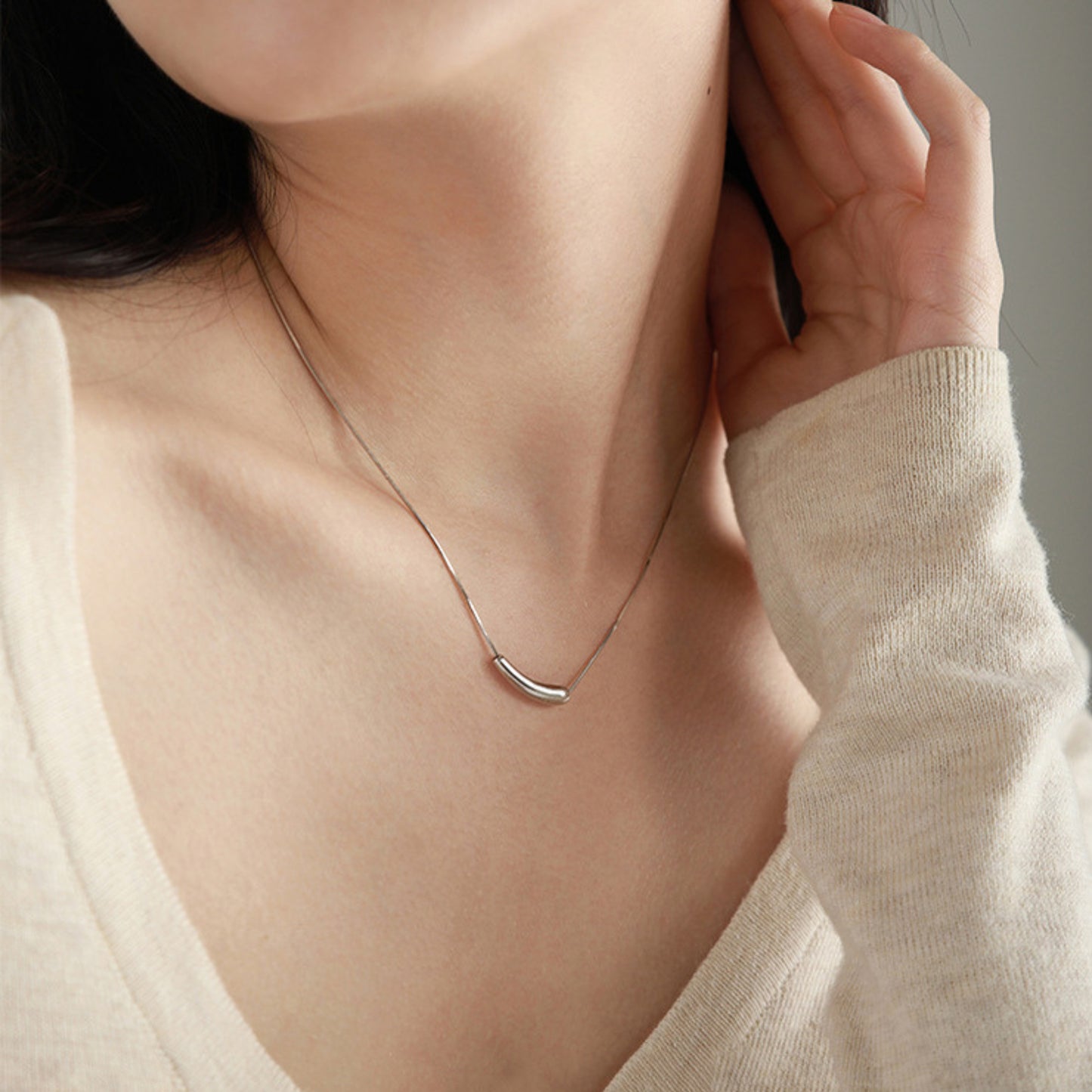 MONOZO pendant necklace chain for women girls Love anti tarnish stainless steel 18k gold plated stylish Neck Chain | Modern Design | Birthday Anniversary Gift Valentine Accessories