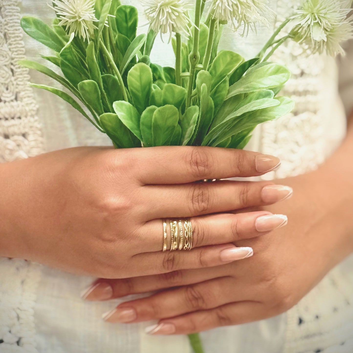 MONOZO 18k Gold plated Ring for Women | Anti Tarnish Stainless Steel Adjustable Finger Ring for Girls | High Quality non faded Ring | Girl Fashion Jewellery