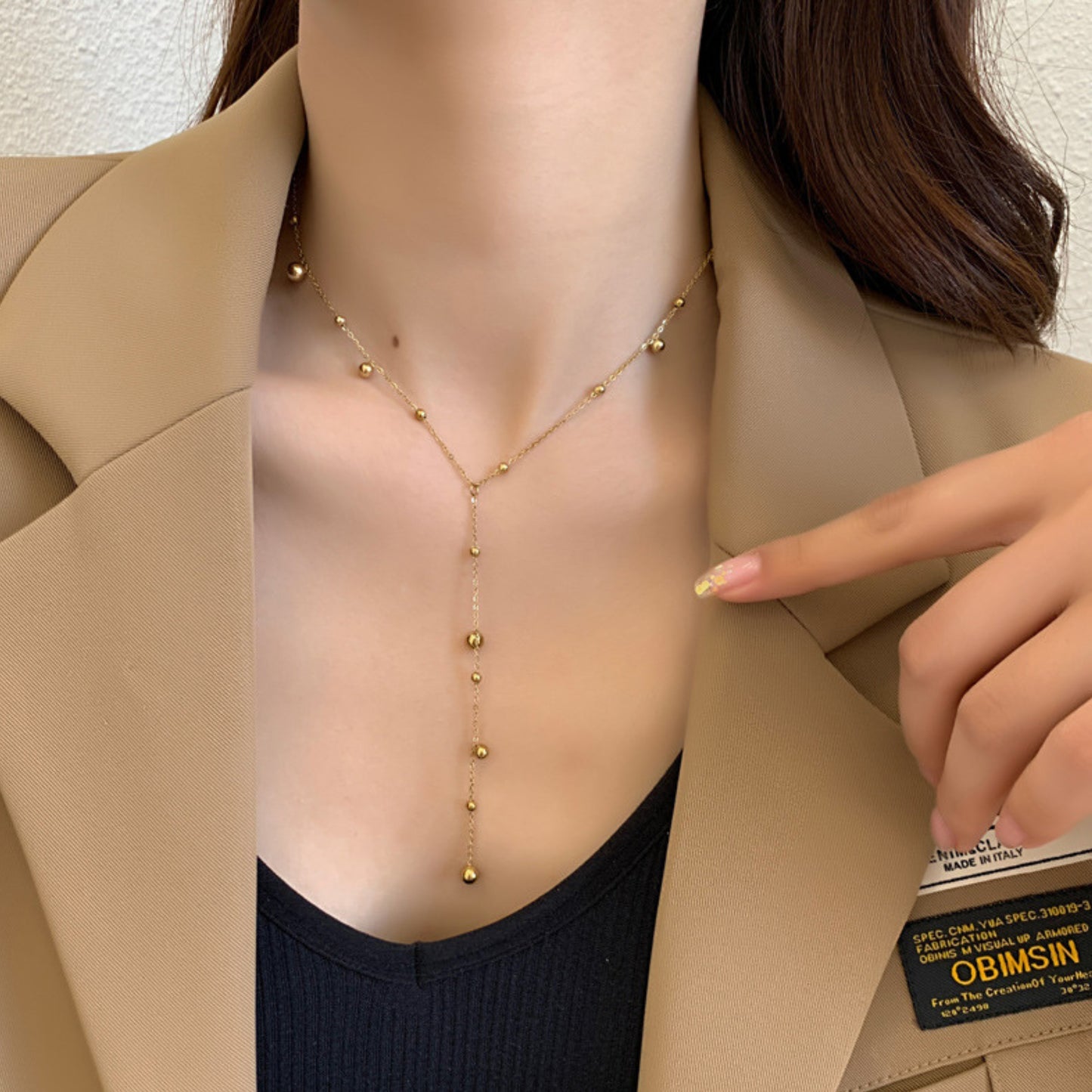 MONOZO pendant necklace chain for women girls Love anti tarnish stainless steel 18k gold plated stylish Neck Chain | Modern Design | Gift Valentine Accessories