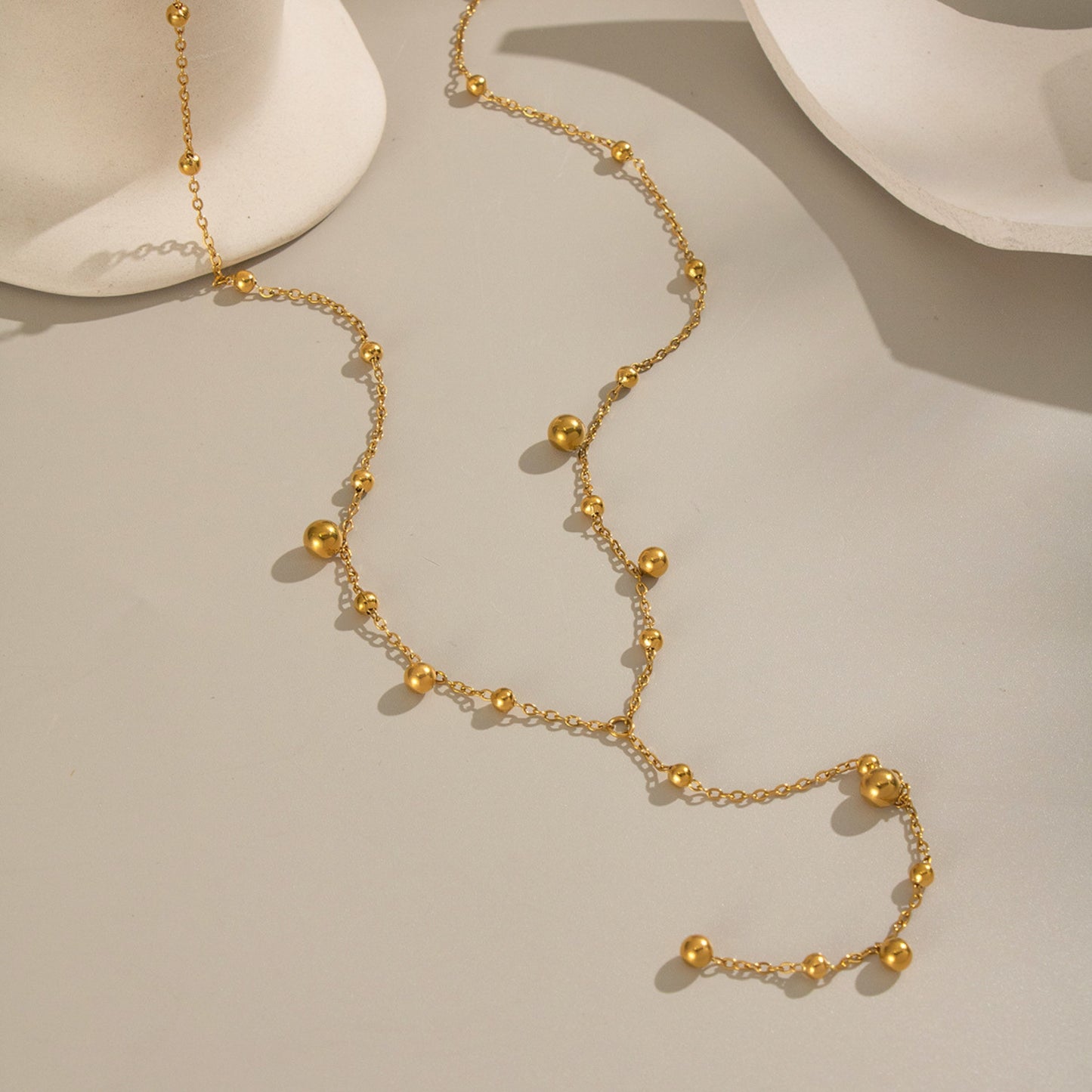 MONOZO pendant necklace chain for women girls Love anti tarnish stainless steel 18k gold plated stylish Neck Chain | Modern Design | Gift Valentine Accessories