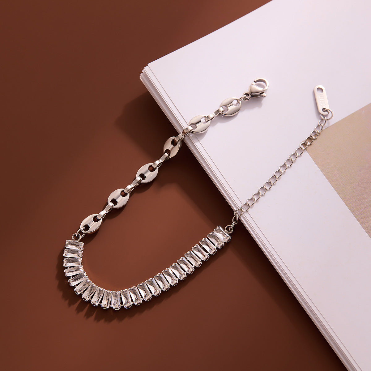 MONOZO Anti Tarnish Bracelet for Women Stylish | Stainless Steel Bracelet for Woman | Western Chain Bracelet Girl Accessories | 18k Gold plated & silver platedbracelet