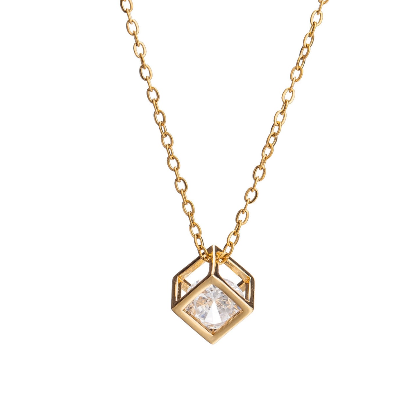 MONOZO pendant necklace chain for women girls Love anti tarnish stainless steel 18k gold plated stylish Neck Chain | Modern Design | Birthday Anniversary Gift Valentine Accessories