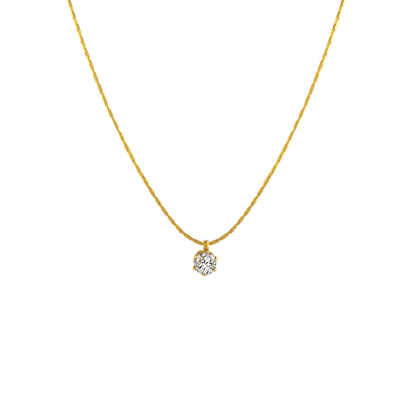 Diamond Solitaire Necklace