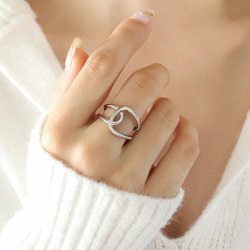 MONOZO 18k Gold plated Ring for Women | Anti Tarnish Stainless Steel Adjustable Finger Ring for Girls | High Quality non faded Ring | Girl Fashion Jewellery