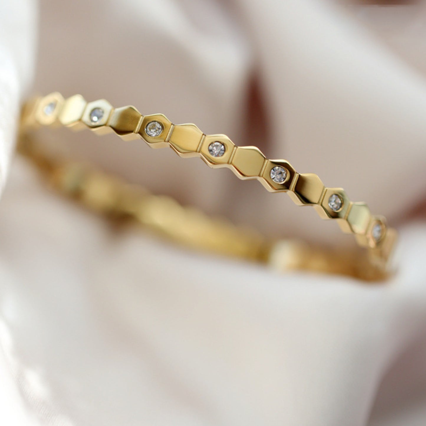 Hexagon Diamond Bracelet