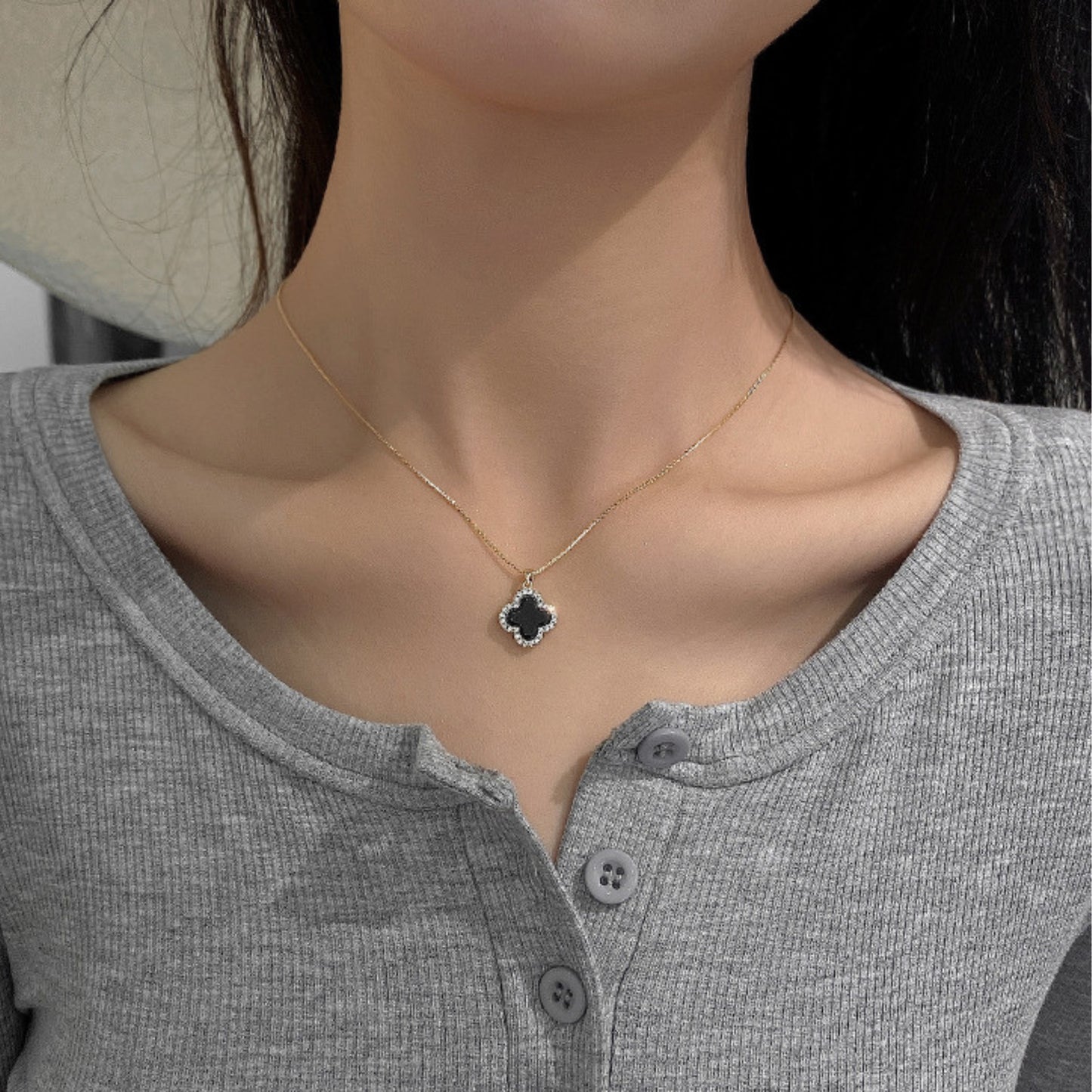 MONOZO pendant necklace chain for women girls Love anti tarnish stainless steel 18k gold plated stylish Neck Chain | Modern Design | Birthday Anniversary Gift Valentine Accessorie