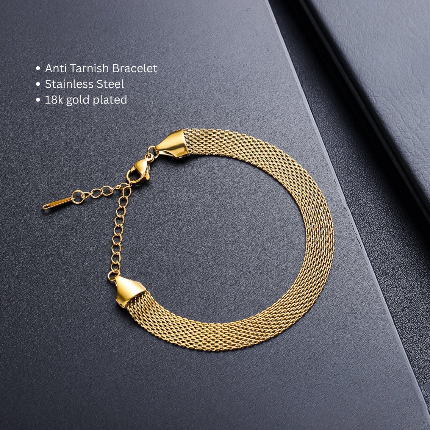 MONOZO Anti Tarnish Bracelet for Women Stylish | Stainless Steel Bracelet for Woman | Western Chain Bracelet Girl Accessories | 18k Gold plated bracelet MONOZO Anti Tarnish Bracelet for Women Stylish