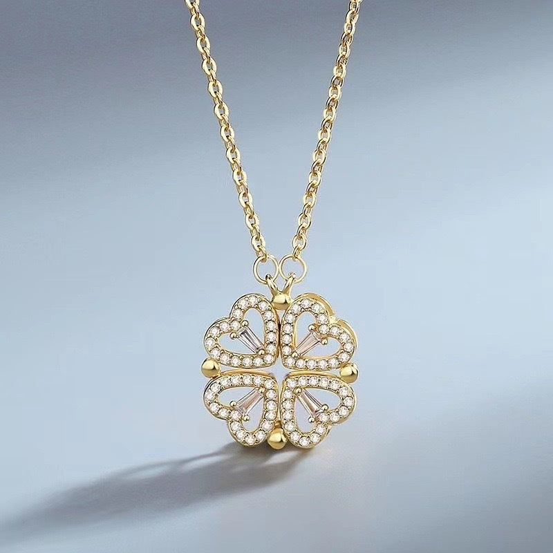 MONOZO pendant necklace chain for women girls Love anti tarnish stainless steel 18k gold plated stylish Neck Chain