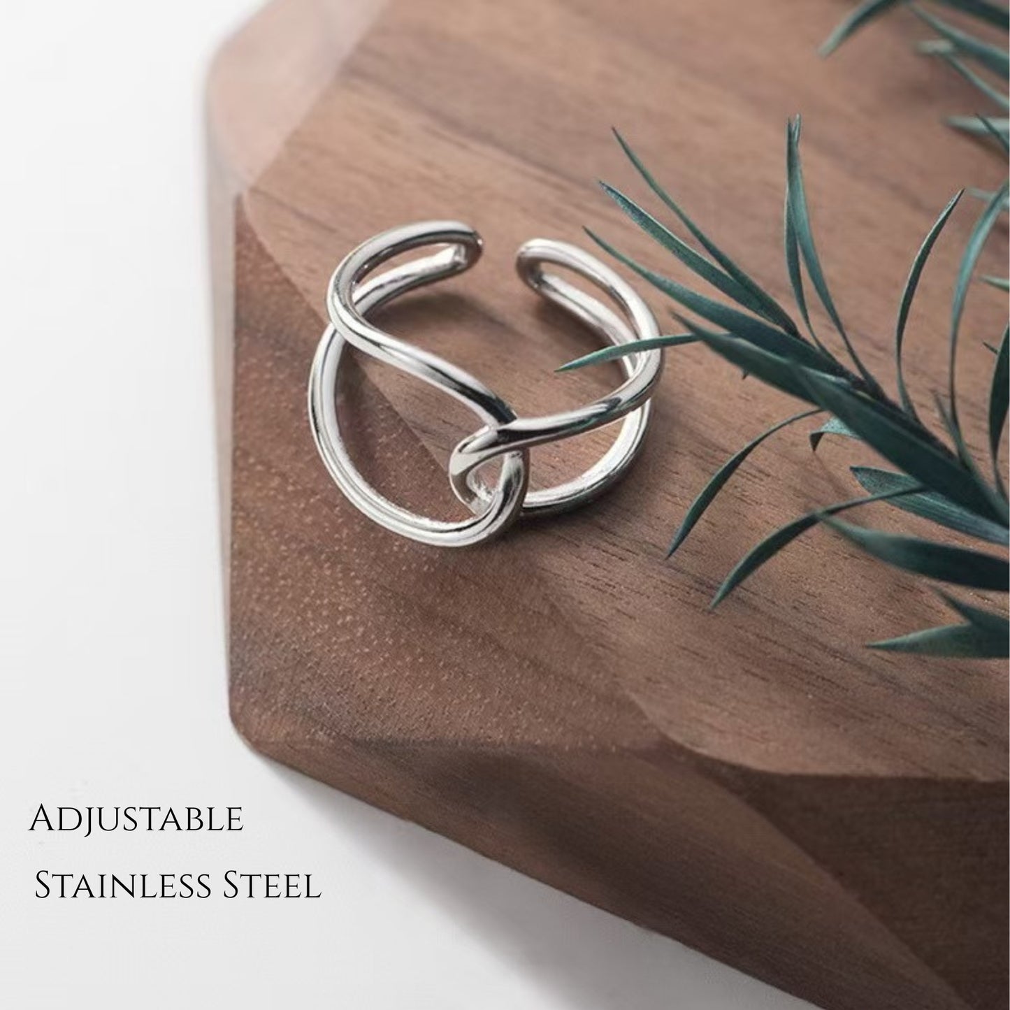 MONOZO 18k Gold plated Ring for Women | Anti Tarnish Stainless Steel Adjustable Finger Ring for Girls | High Quality non faded Ring | Girl Fashion Jewellery