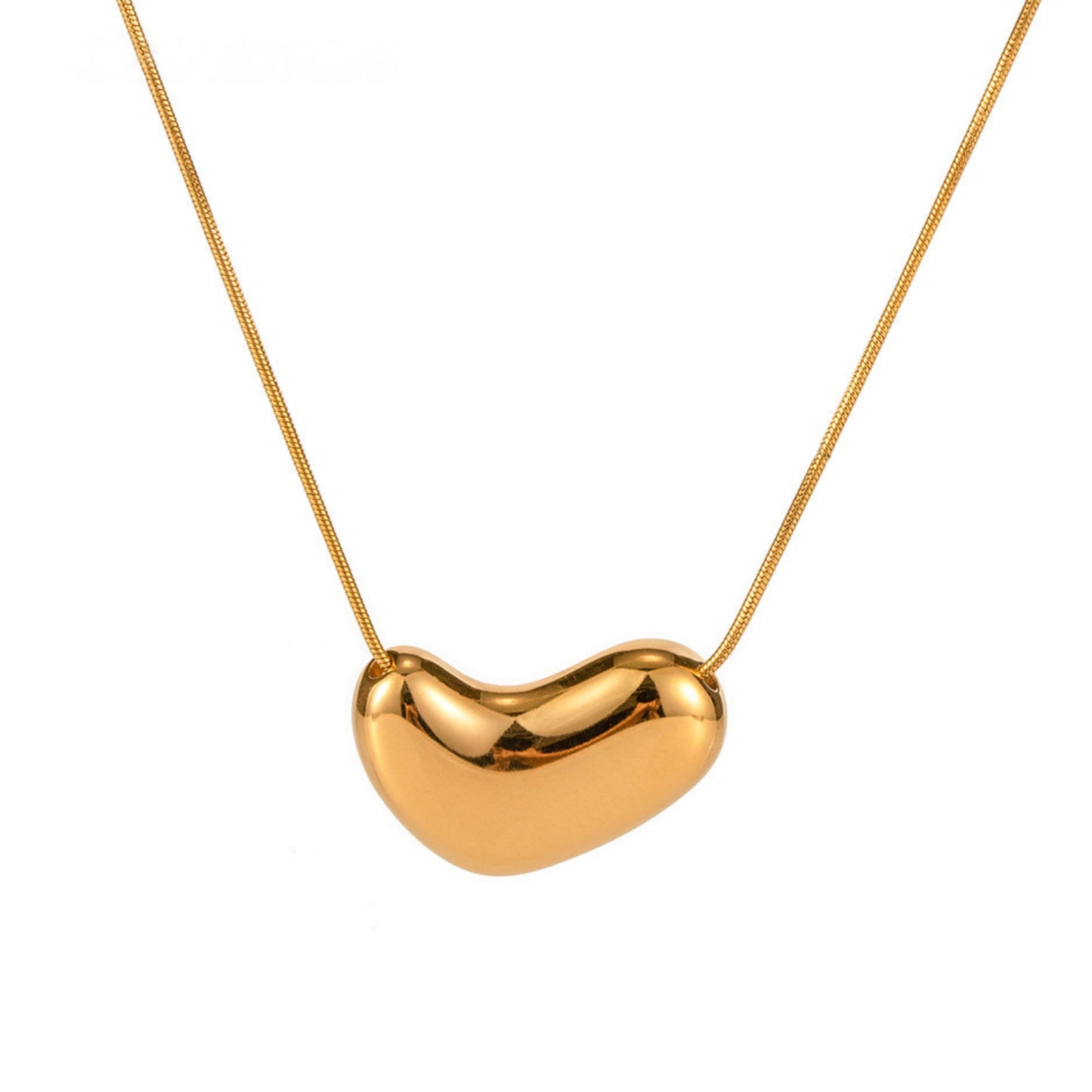 MONOZO pendant necklace chain for women girls Love anti tarnish stainless steel 18k gold plated stylish Neck Chain
