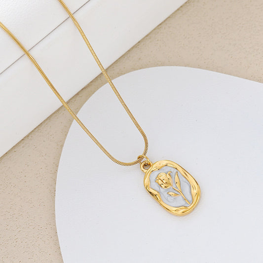 Women's Rose Pendant Necklace