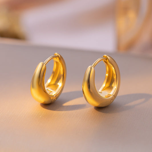 MONOZO Elegant Stainless Steel Women's Earrings—Latest Fashion 18k Gold Plated Anti Tarnish stud earring