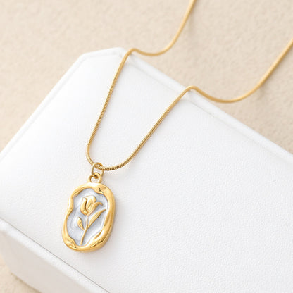 Women's Rose Pendant Necklace