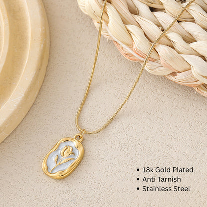 Women's Rose Pendant Necklace