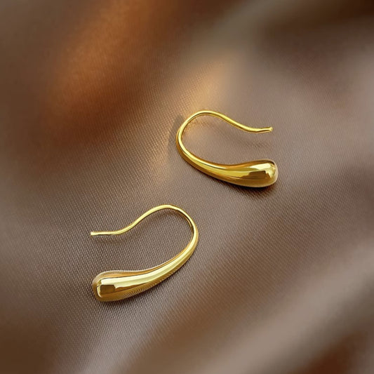 MONOZO Elegant Stainless Steel Women's Earrings—Latest Fashion 18k Gold Plated Anti Tarnish Stud Earring for Girl