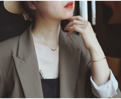 Small Cubes Chain Necklace