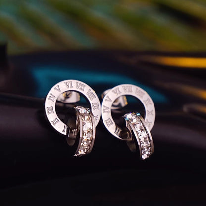 Roman Number Stud Earring (Gold/Silver/Rose Gold)