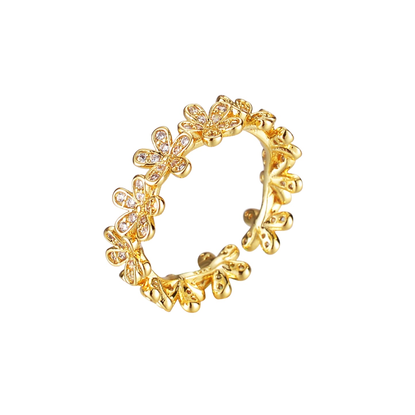 Daisy Flower Diamond Ring
