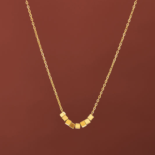 MONOZO pendant necklace chain for women girls Love anti tarnish stainless steel 18k gold plated stylish Neck Chain | Modern Design | Birthday Anniversary Gift Valentine Accessories