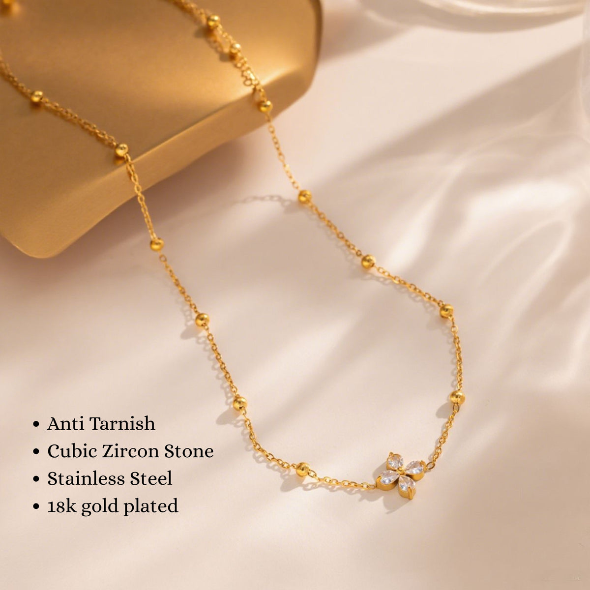 Clove Diamond Pendant Necklace