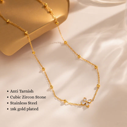 Clove Diamond Pendant Necklace