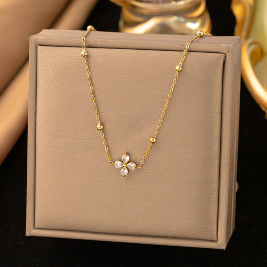 Clove Diamond Pendant Necklace