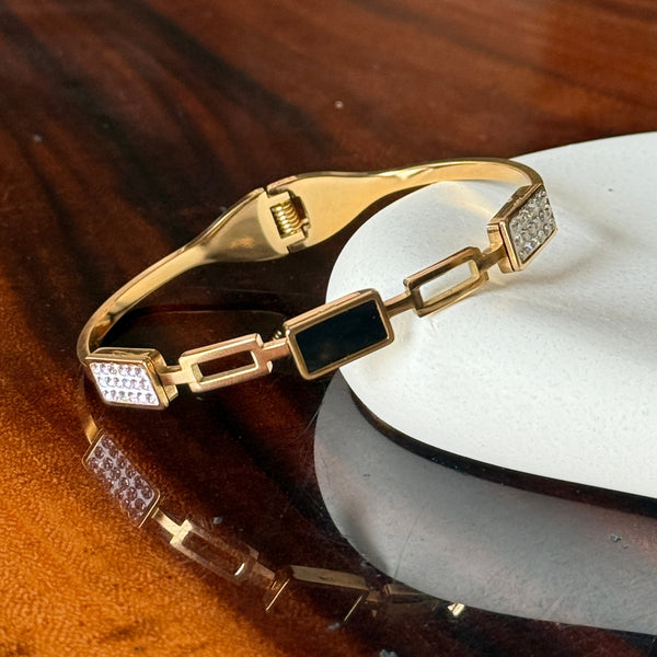 Black Stone Diamond Bracelet