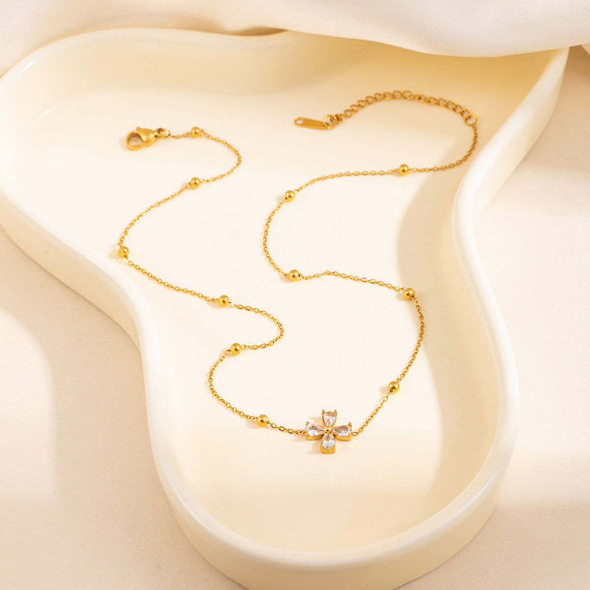 Clove Diamond Pendant Necklace