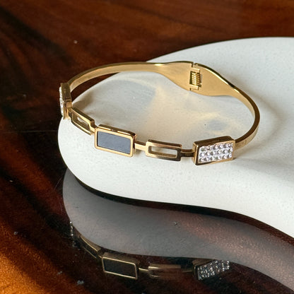 Black Stone Diamond Bracelet