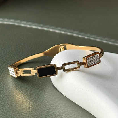 Black Stone Diamond Bracelet