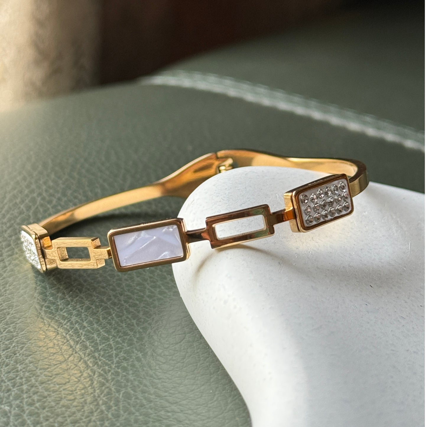 White Stone Diamond Bracelet