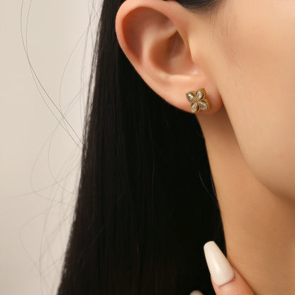 Classic Clove Diamond Studs