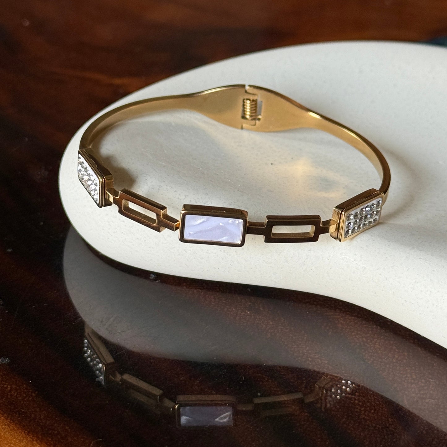 White Stone Diamond Bracelet