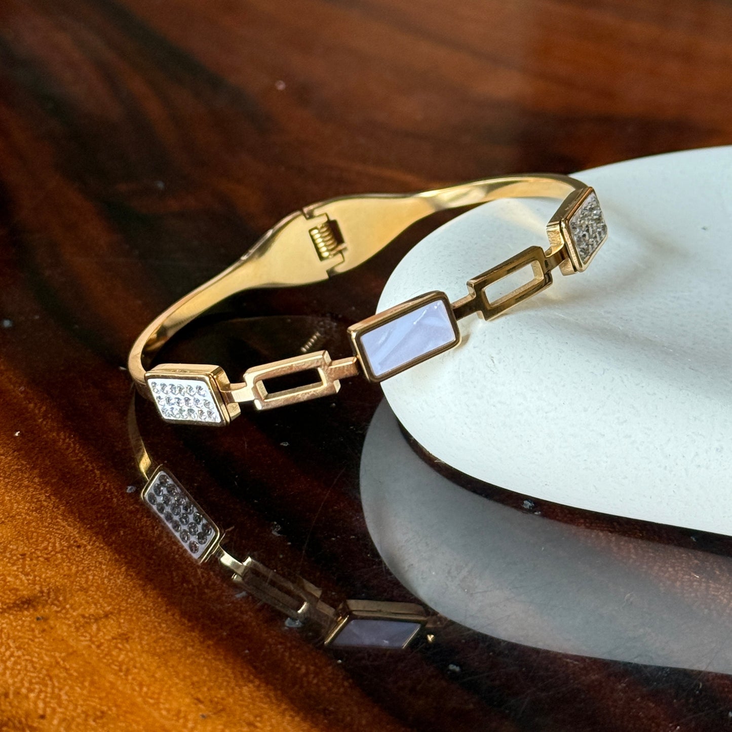 White Stone Diamond Bracelet