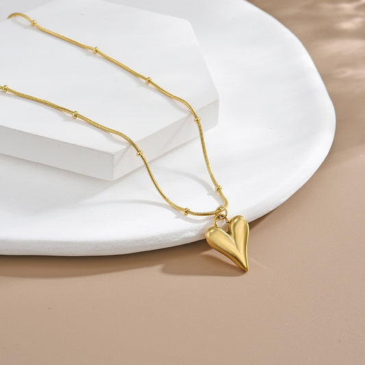 MONOZO pendant necklace chain for women girls Love anti tarnish stainless steel 18k gold plated stylish Neck Chain