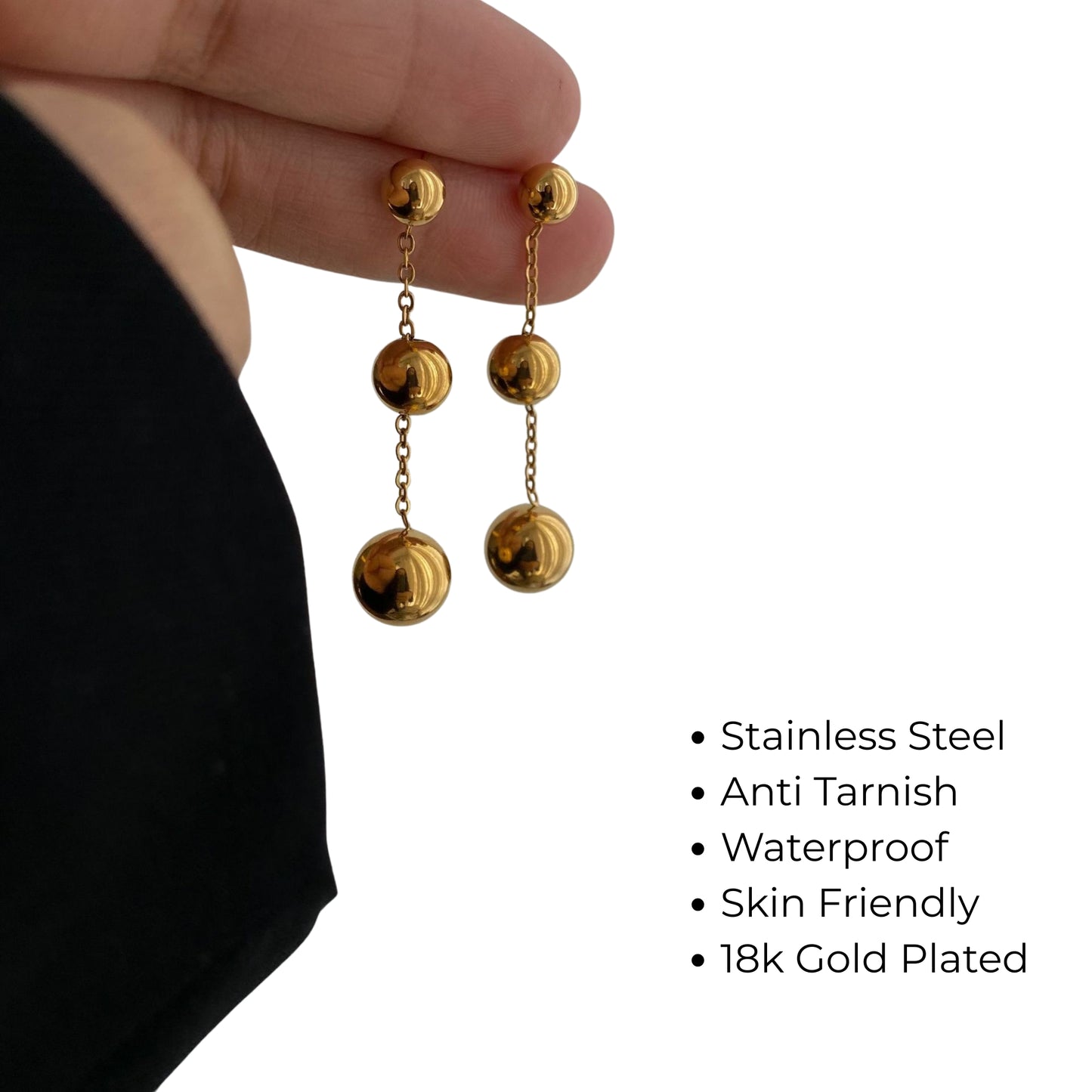 Bead Wire Dangle Drop Earring