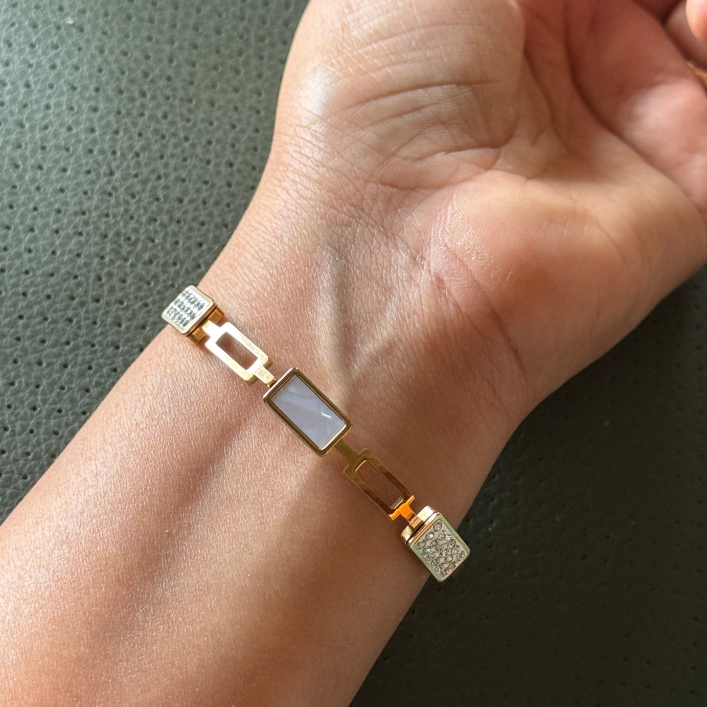 White Stone Diamond Bracelet