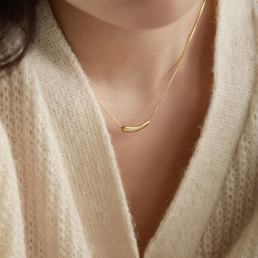 MONOZO pendant necklace chain for women girls Love anti tarnish stainless steel 18k gold plated stylish Neck Chain | Modern Design | Birthday Anniversary Gift Valentine Accessories
