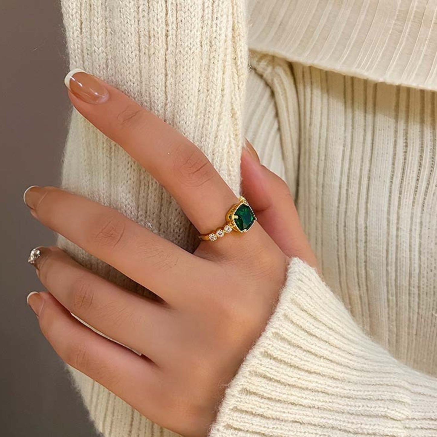 Emerald Diamond Ring