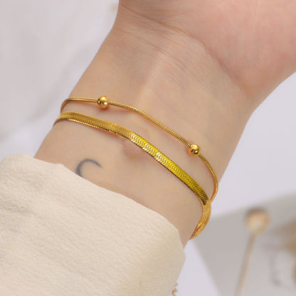 2 Layer Bead Chain Bracelet