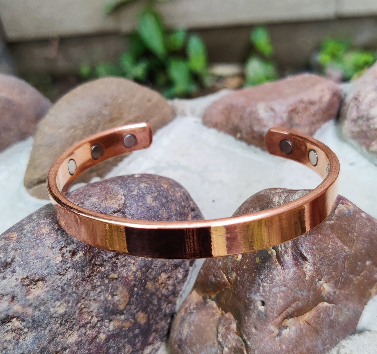 Magnetic Copper Bracelet|Copper Cuff Bracelet|Copper Bracelet for Men and Women| 6 Magnets
