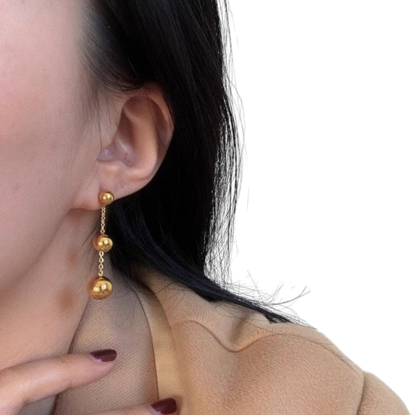 Bead Wire Dangle Drop Earring