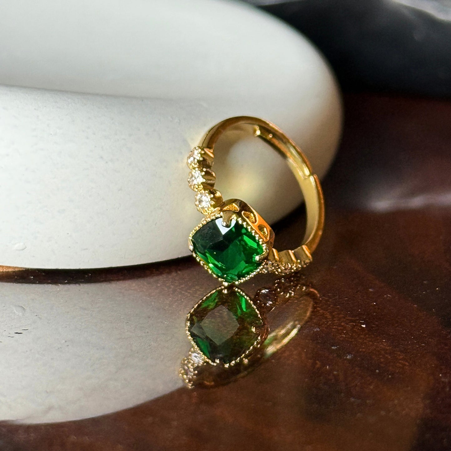 Emerald Diamond Ring