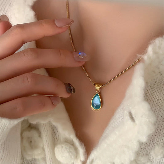 MONOZO pendant necklace chain for women girls Love anti tarnish stainless steel 18k gold plated stylish Neck Chain | Modern Girlish Design |Gift Valentine Accessories