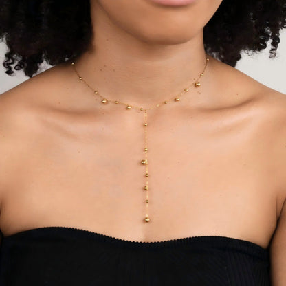 Women's Long Bead Chain Necklace