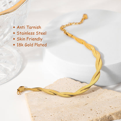 Elegant Cross Chain Bracelet (Gold/Silver)