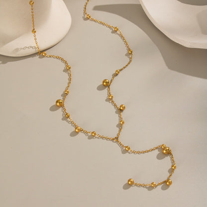 Women's Long Bead Chain Necklace