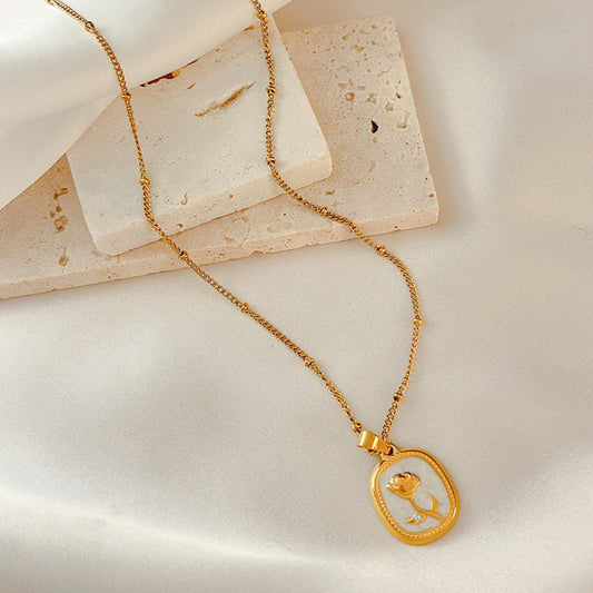 MONOZO pendant necklace chain for women girls Love anti tarnish stainless steel 18k gold plated stylish Neck Chain | Modern Design | Birthday Anniversary Gift Valentine Accessorie